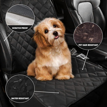 Dog Seat Cover Cars Trucks Suvs, Thick 600D Waterproof Pet Car Seat Cover Dog, Heavy Duty & Wear-Resistant Durable Nonslip Backing with Side Flaps, Scratchproof Dog Front Seat Cover