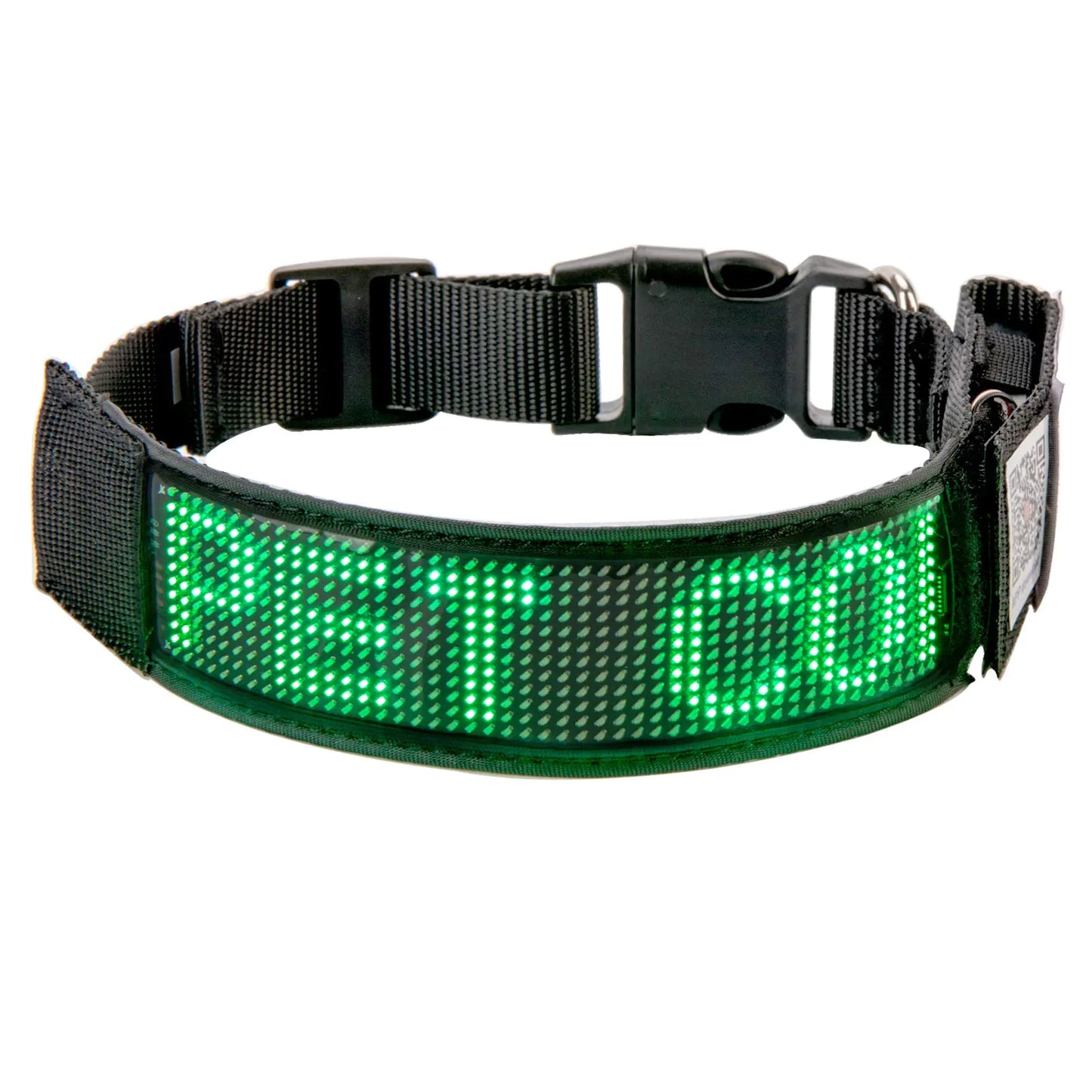 Leadleds Bluetooth LED Dog Collar Flashing Light Up Rechargeable Pet Dog Safety Collar Glow in The Dark Light-up Neck Loop - Green LED