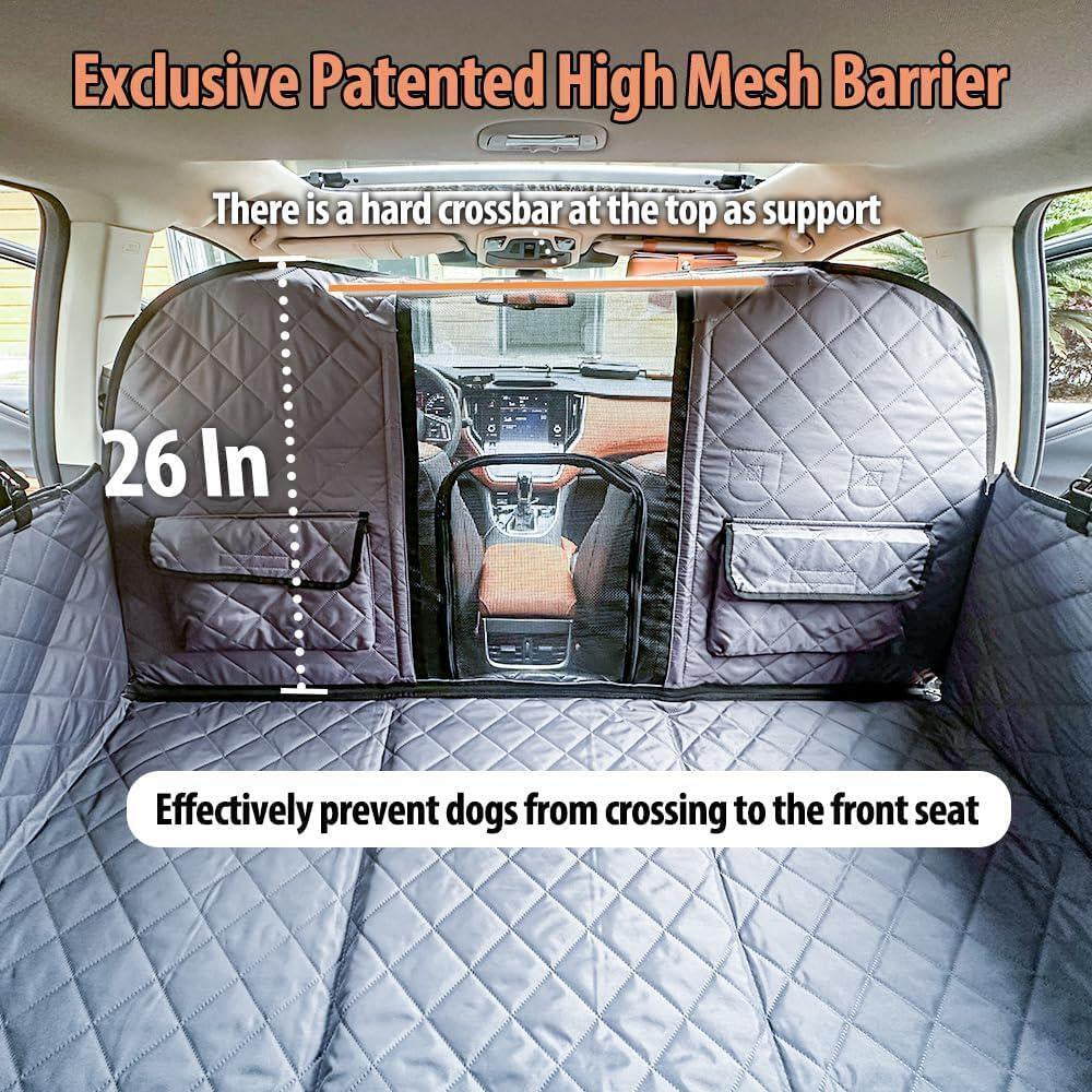 Heavy Duty Back Seat Extender for Dogs Hard Bottom Dog Car Hammock, Universal