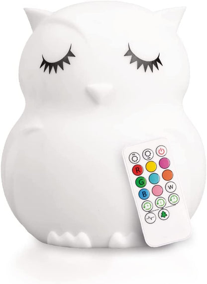 Owl-Themed Rechargeable Night Light for Children - Ideal for Kids' Rooms and Toddlers