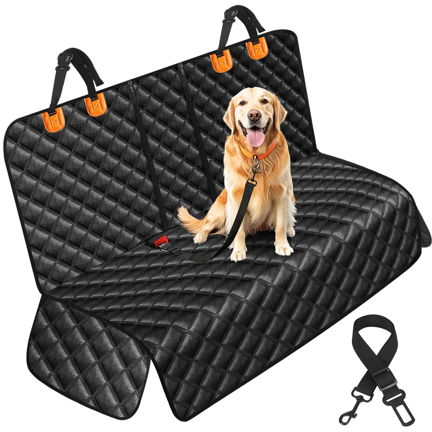 LEHNI Dog Car Seat Cover for Back Seat - Waterproof and Scratchproof Back Seat Cover for Dogs Nonslip Car Seat Cover for Dogs Fits for Cars and SUVs