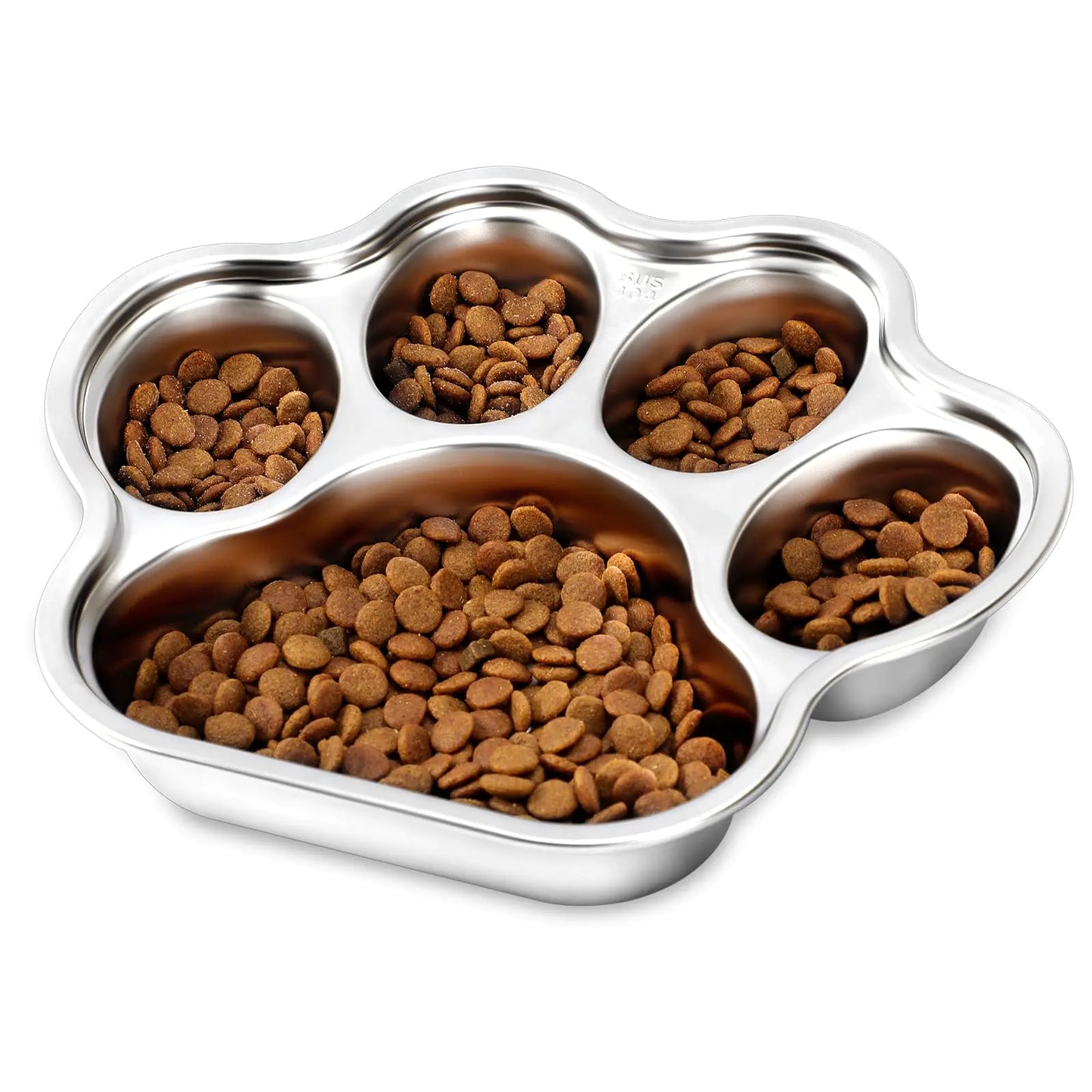 Dog Bowls Slow Feeder Stainless Steel 2 Cups Small Medium Breed Slow Feeding Dog Bowl for Fast Eater BPA Free Dog Dishes to Slow Down Eating Non Slip Dog Food Bowl