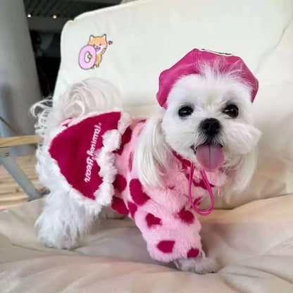 Pet autumn and winter warm clothes