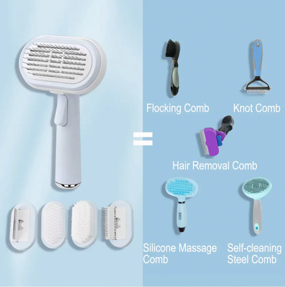 Pet Brush Self Cleaning Slicker