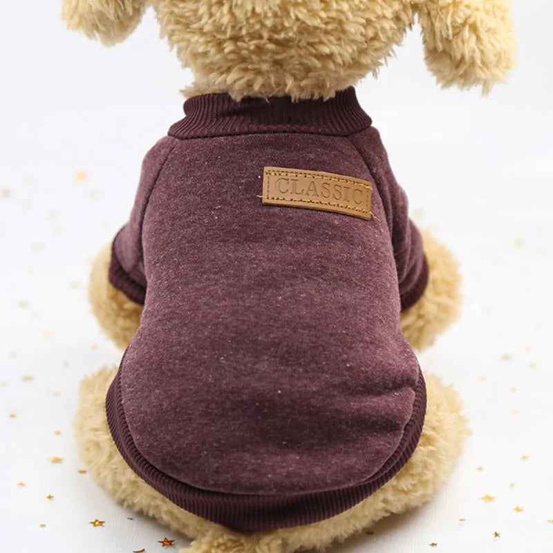 Classic Warm Puppy Pet Cat Winter Fashion Clothes