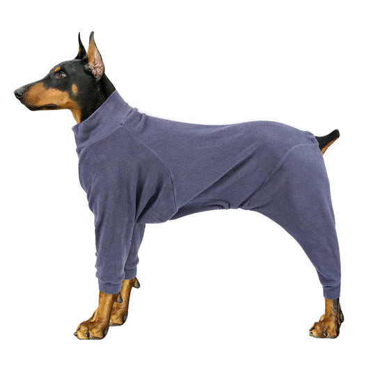 Garden Miller Dog Cold Weather Coat Dog 4 Legs Pajamas Onesie Dog Winter Soft Clothes Warm Sweaters Jacket Pet Clothes Stretchy Soft Doggy Jumpsuits Sweatshirt for Medium Large Dogs Navy3XL